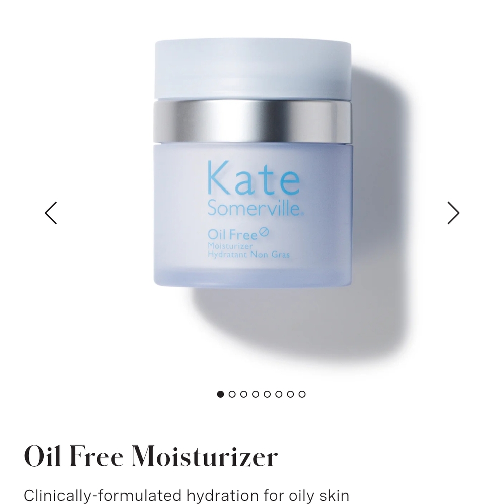 Kate Somerville Oil Free Moisturizer - Blue and Silver